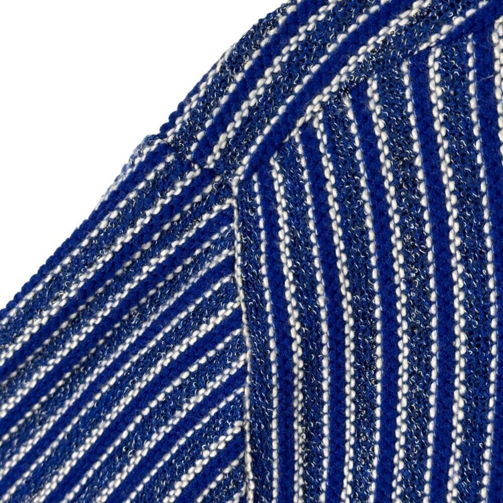 Lou & Grey NEW Cobalt Blue White Striped Tunic Top Cover Up Sweater Size Small - Picture 4 of 9